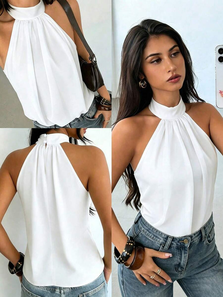 Top Halter Chiffon Parisien