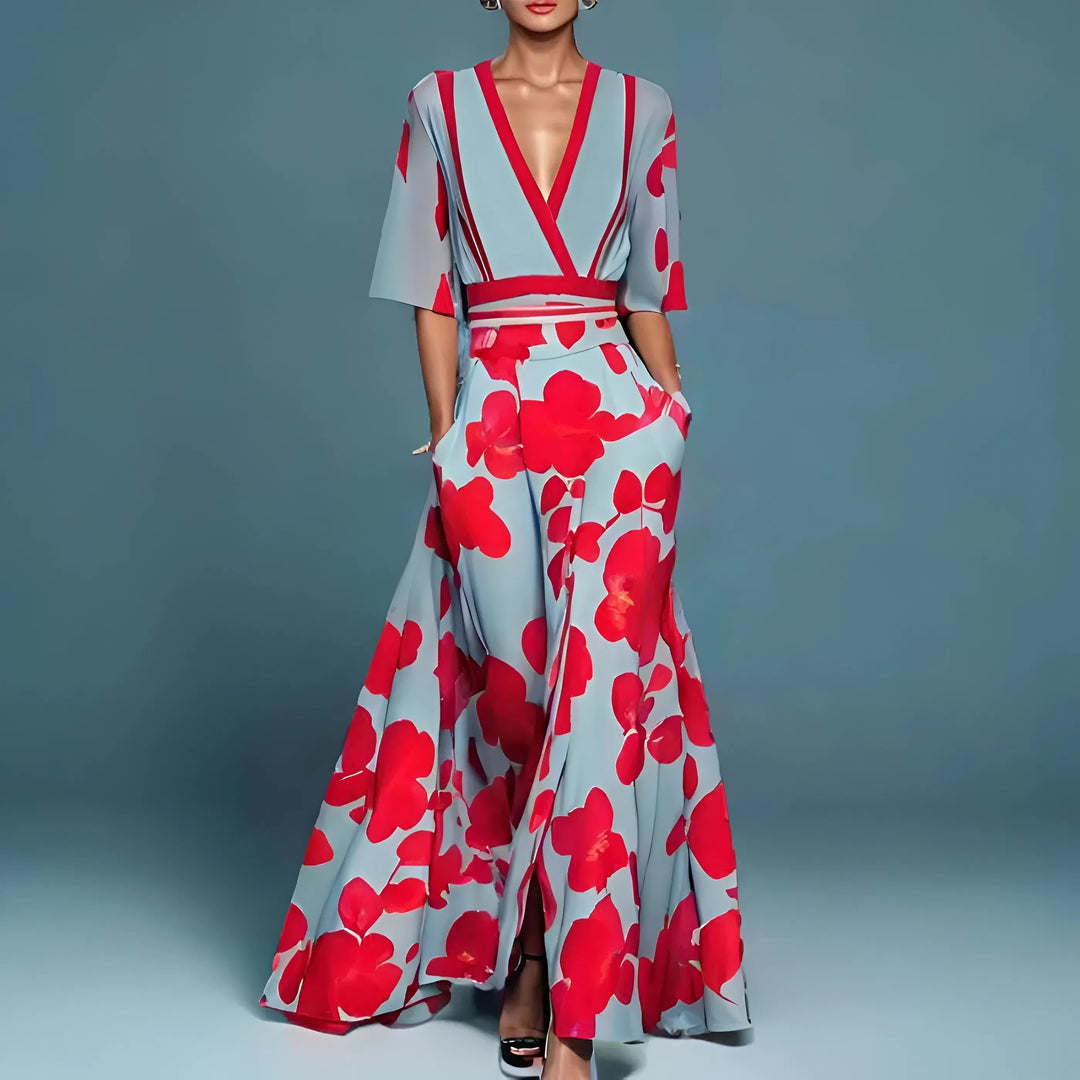 Alessandra — Robe Fluide Élégante Décolleté V