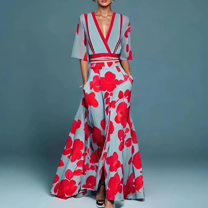 Alessandra — Robe Fluide Élégante Décolleté V