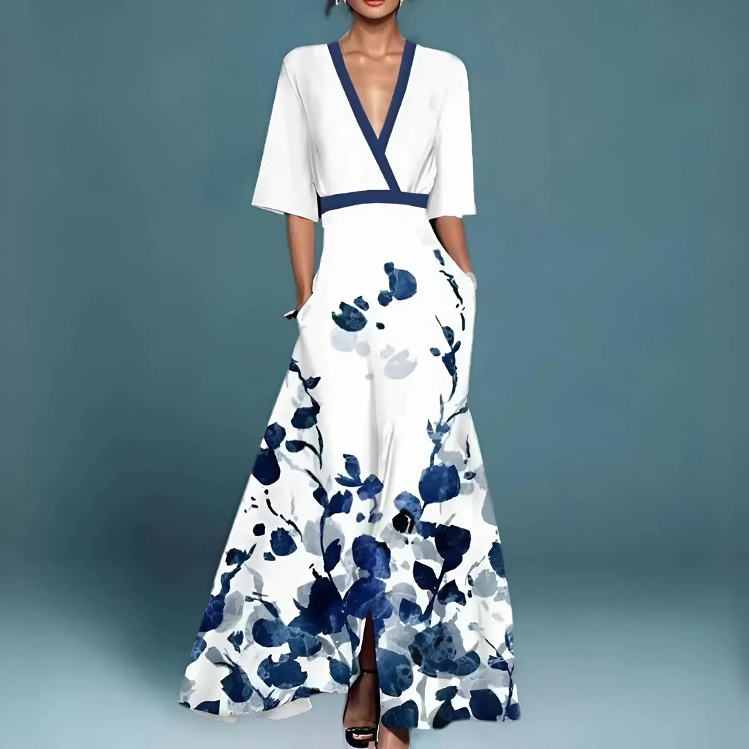 Alessandra — Robe Fluide Élégante Décolleté V