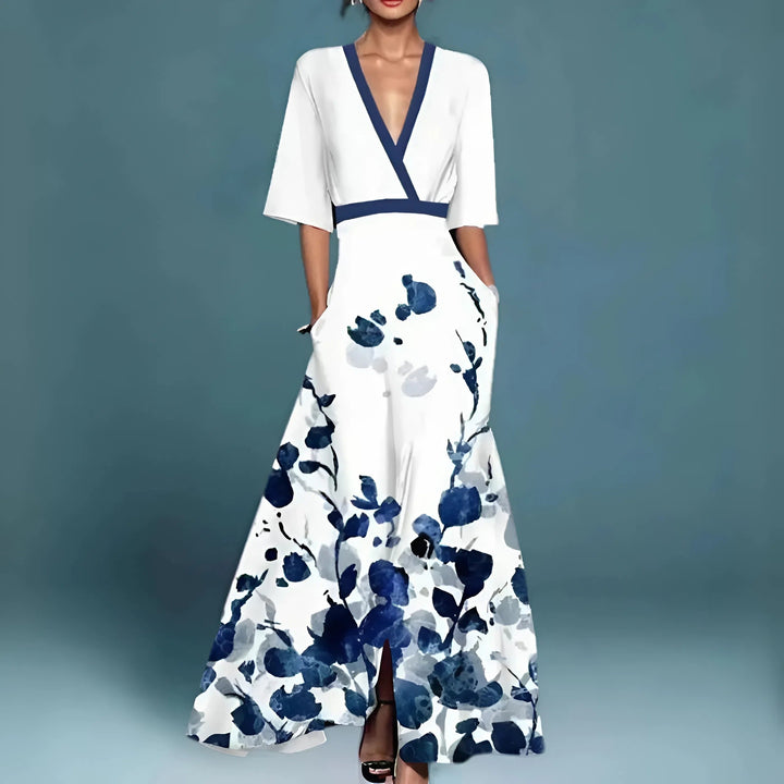Alessandra — Robe Fluide Élégante Décolleté V
